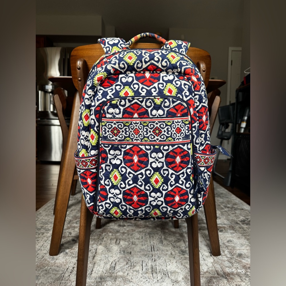 Vera Bradley Laptop Backpack - Sun Valley (Retired), Quilted